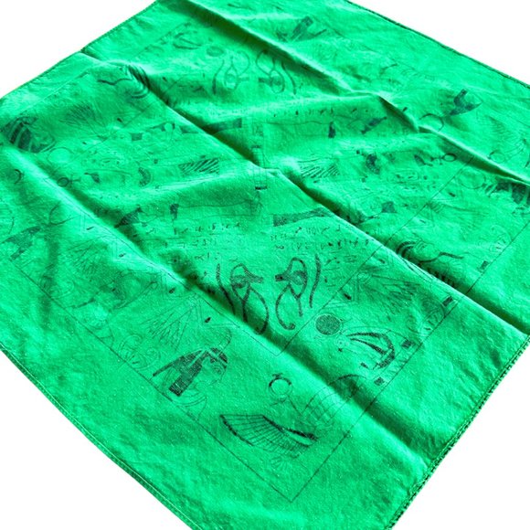 Lime Green Egyptian Headscarf / Bandana - Picture 4 of 4